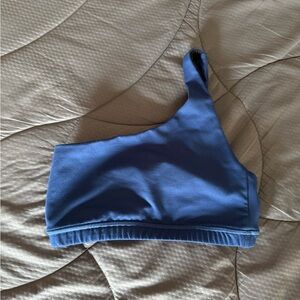 Fleo One-Shoulder Sports Bra in Blue